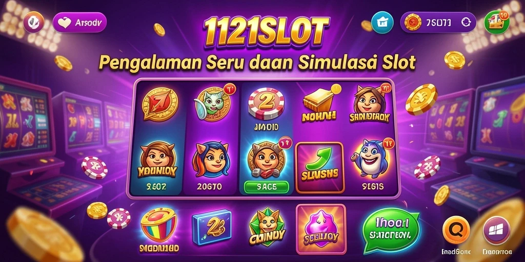 Tangkapan layar gameplay menampilkan mesin slot yang menarik.