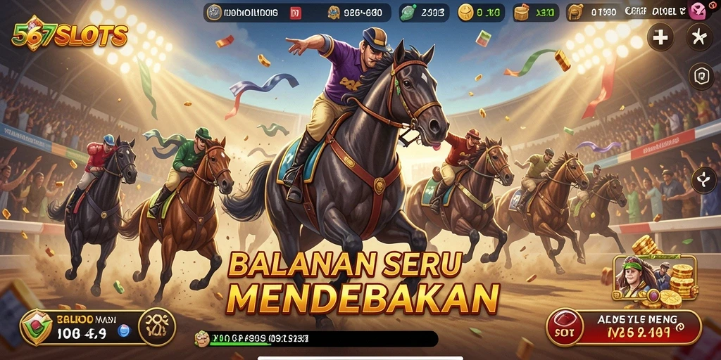 Tampilan gameplay Racing yang mendebarkan di 567SLOTS.