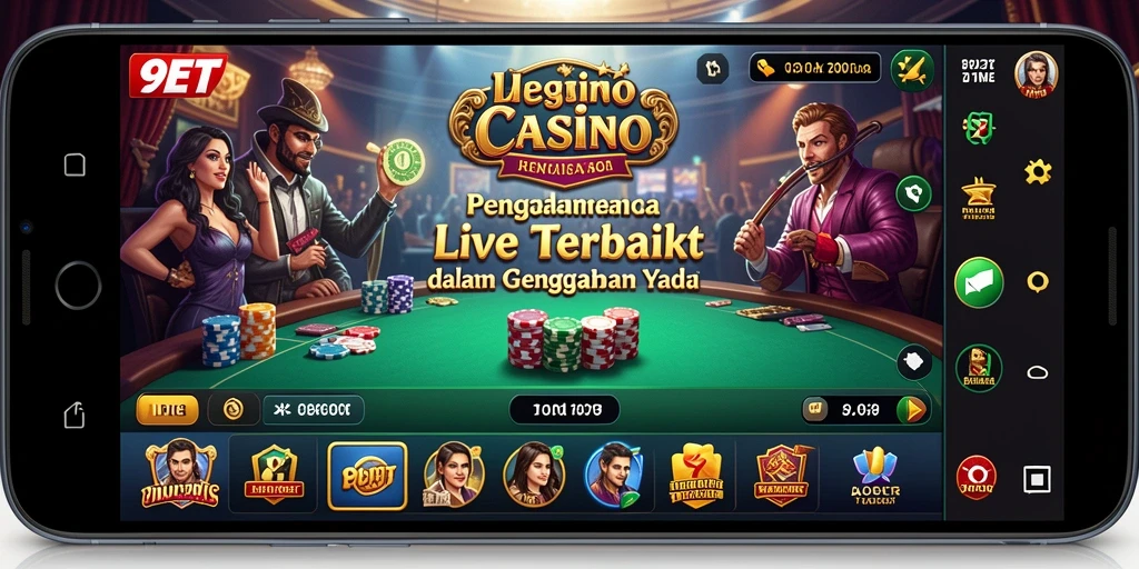 Gambaran gameplay mendebarkan di Live Casino 9ET.