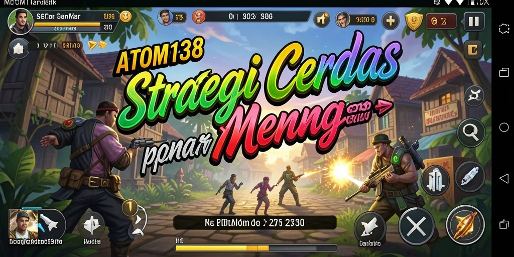 Screenshot gameplay ATOM138 memperlihatkan strategi yang intens dan menarik.