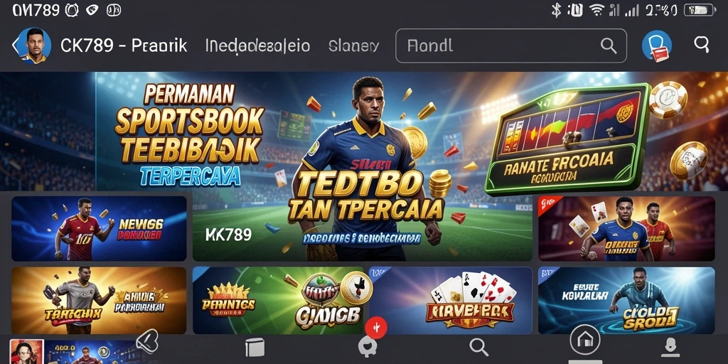 Screenshot CK789 menampilkan antarmuka taruhan olahraga yang menarik.