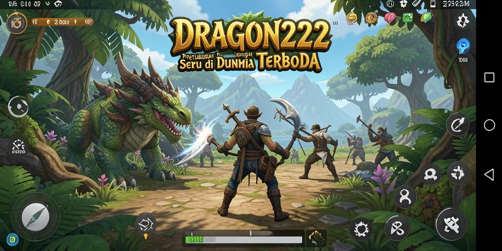 Tampilan gameplay seru di dunia terbuka DRAGON222.