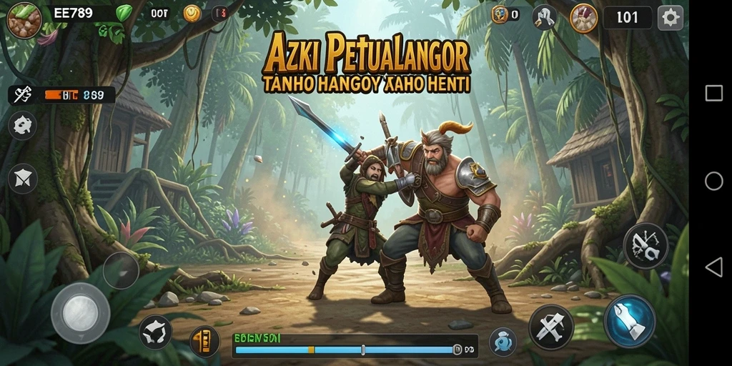 Tampilan gameplay seru dalam EE789 yang penuh aksi.