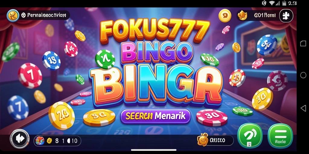 Tampilan menarik dari gameplay Bingo di FOKUS777.
