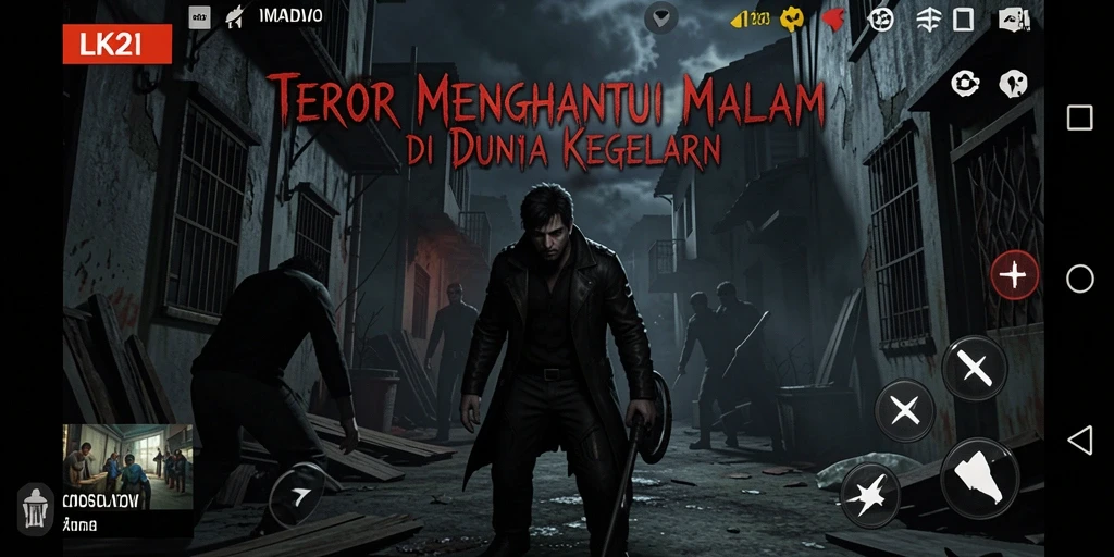 Screenshot menampilkan gameplay LK21 yang menyeramkan dan mencekam.
