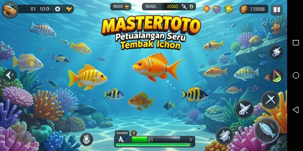 Gameplay seru MASTERTOTO menangkap ikan dengan gaya
