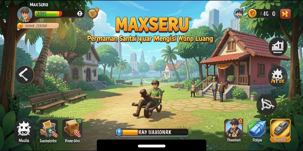 Screenshot gameplay <strong>MAXSERU</strong> menampilkan keseruan permainan santai.