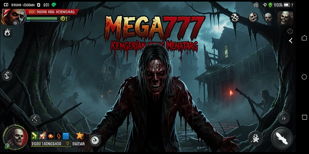 Tampilan menakutkan dari gameplay MEGA777 yang penuh dengan kengerian.