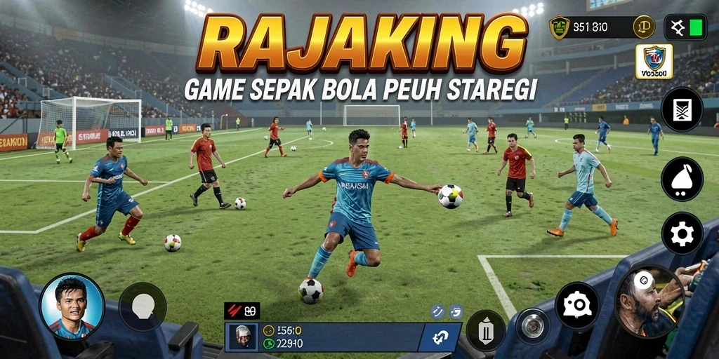 Tampilan gameplay nyata yang menarik dalam RAJAKING.