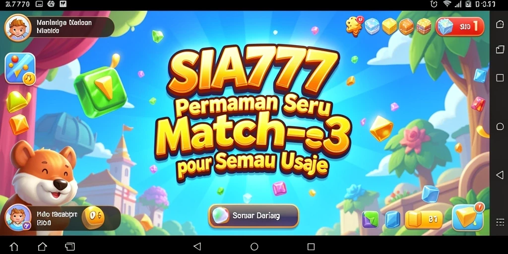Tampilan gameplay SIA777 yang penuh warna dan menantang.