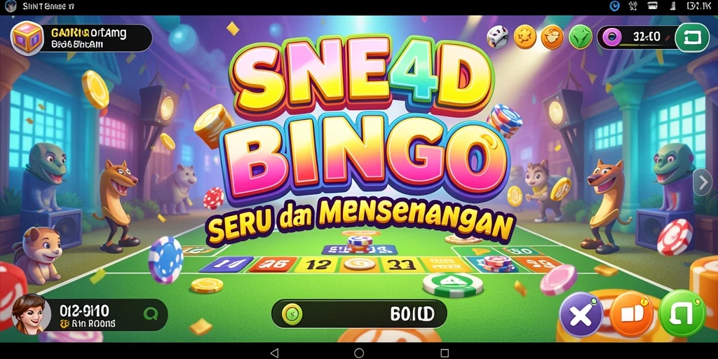 Tampilan gameplay SINTE4D dengan suasana Bingo yang seru.
