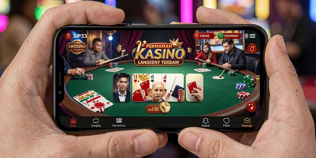 Tampilan gameplay Live Casino yang menarik dan interaktif di SIP33.
