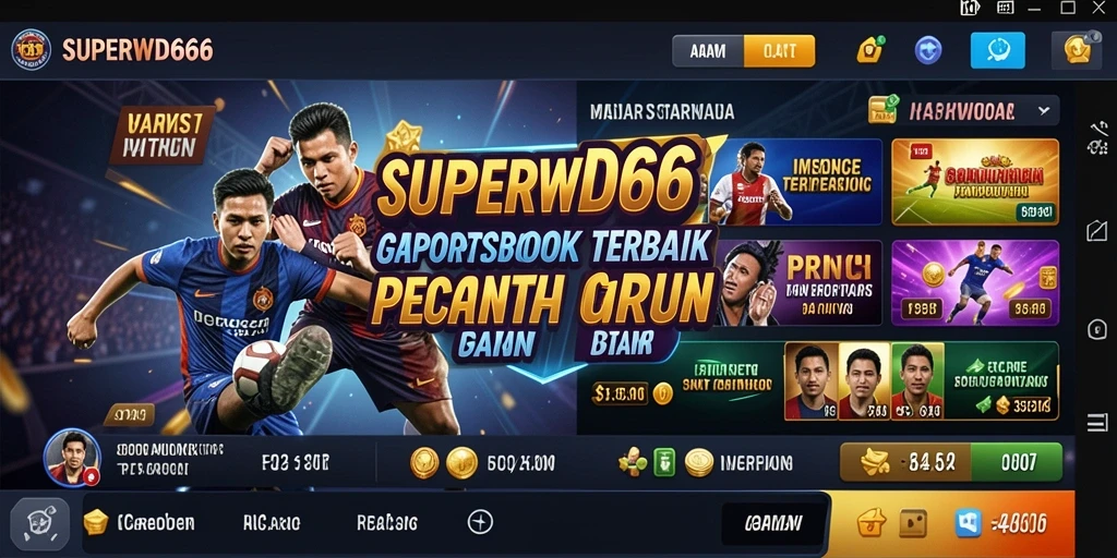 Tampilan gameplay menarik dalam aplikasi Superwd666 dengan banyak opsi taruhan.
