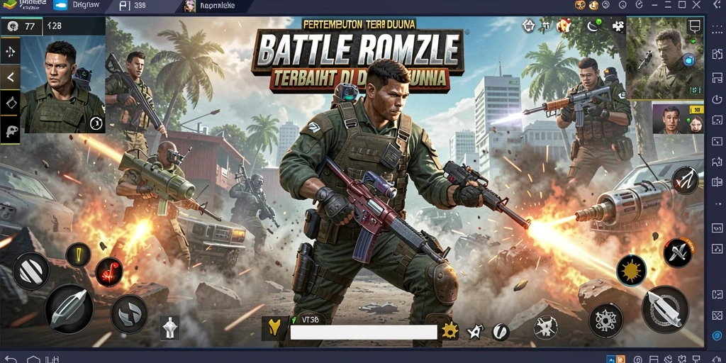 Gameplay mendebarkan di VT38 dengan pertempuran intens Battle Royale.