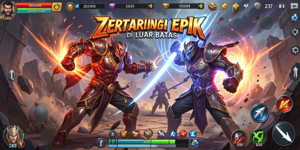 Tangkapan layar ZK9 menampilkan aksi pertarungan yang mendebarkan.